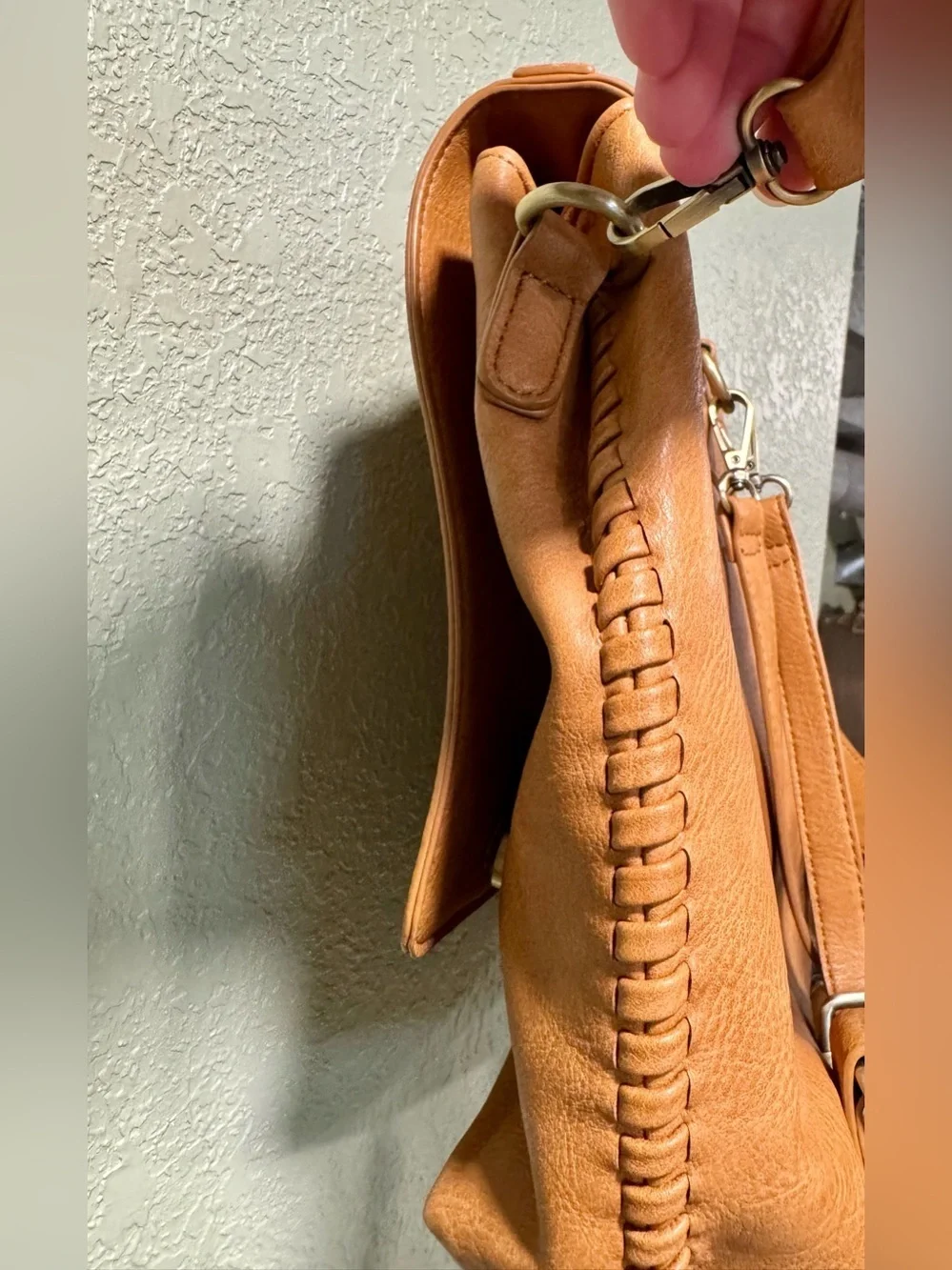 Antik Kraft Tan Leather Backpack